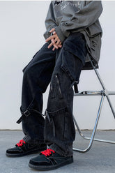 Lockere Hip Hop Cargo Jeans Hose